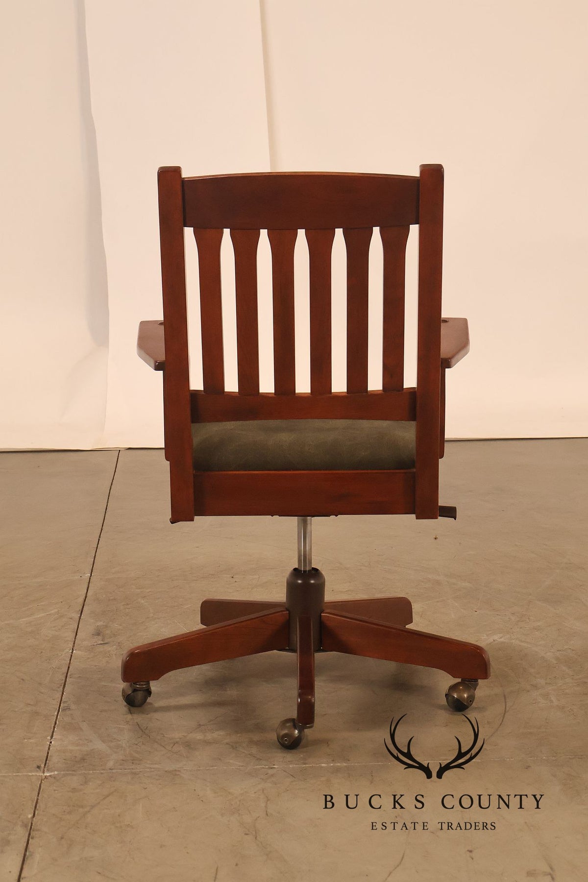 Stickley Mission Collection Cherry Swivel Office Chair