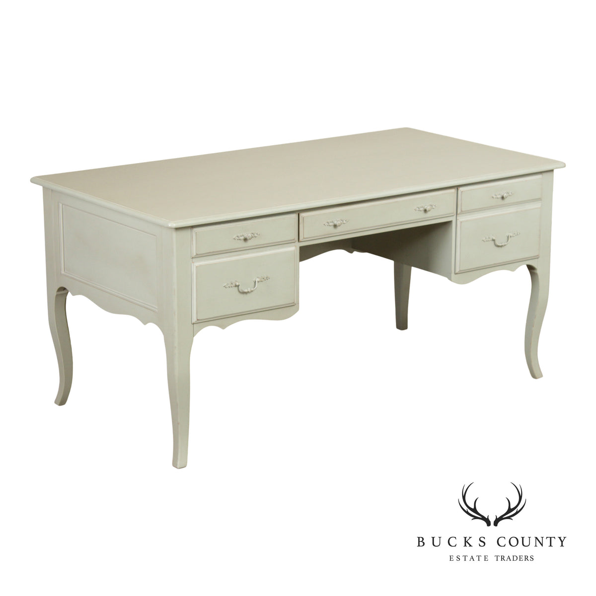 Ethan Allen 'Maison' Painted Executive Writing Desk
