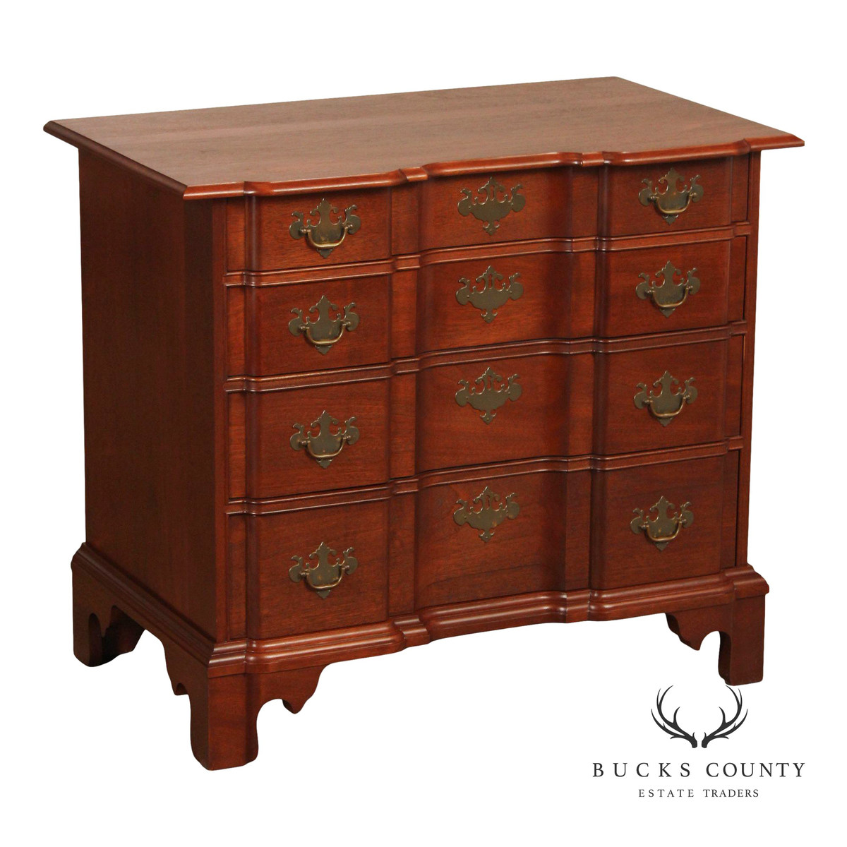 Bartley Collection Mahogany Blockfront Chest of Drawers
