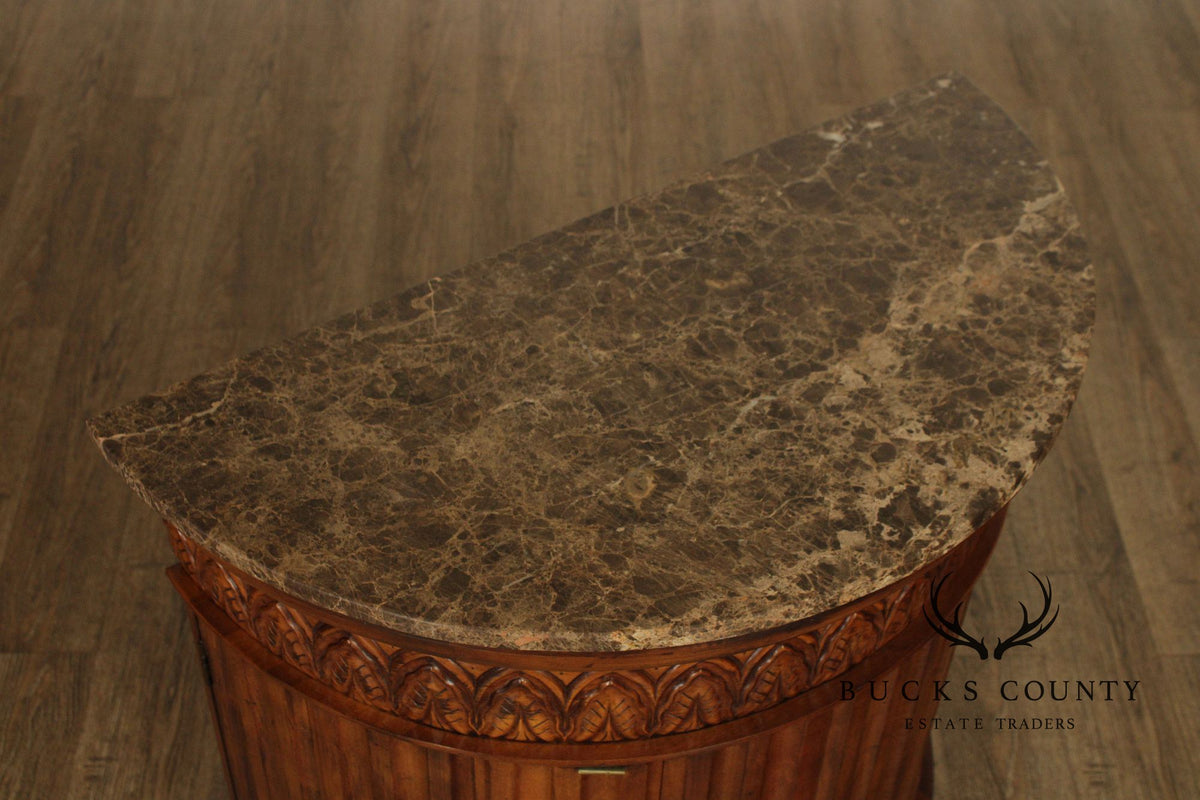 Century Furniture 'Venice Collection' Pair of Marble Top Consoles