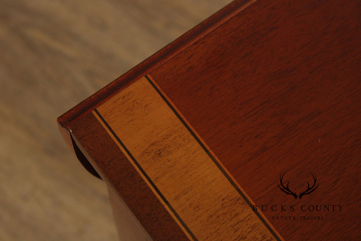 Baker Hepplewhite Style Mahogany Pembroke Drop-Leaf Table