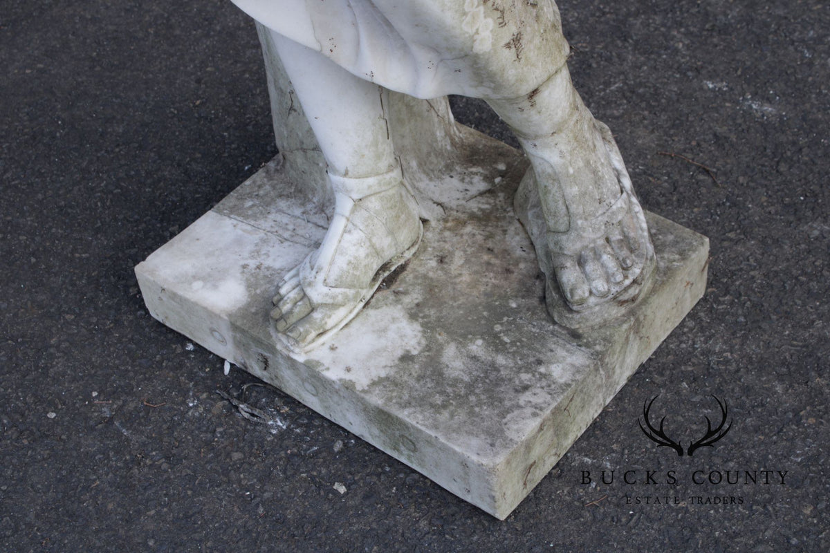 Antique Classical Style Diana Of Gabii Marble Garden Statue