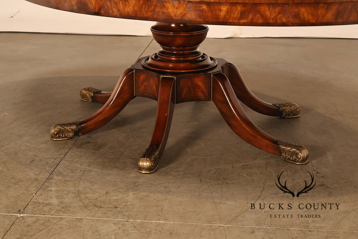 Theodore Alexander Althorp Living History Flame Mahogany Oval Expansion Dining Table