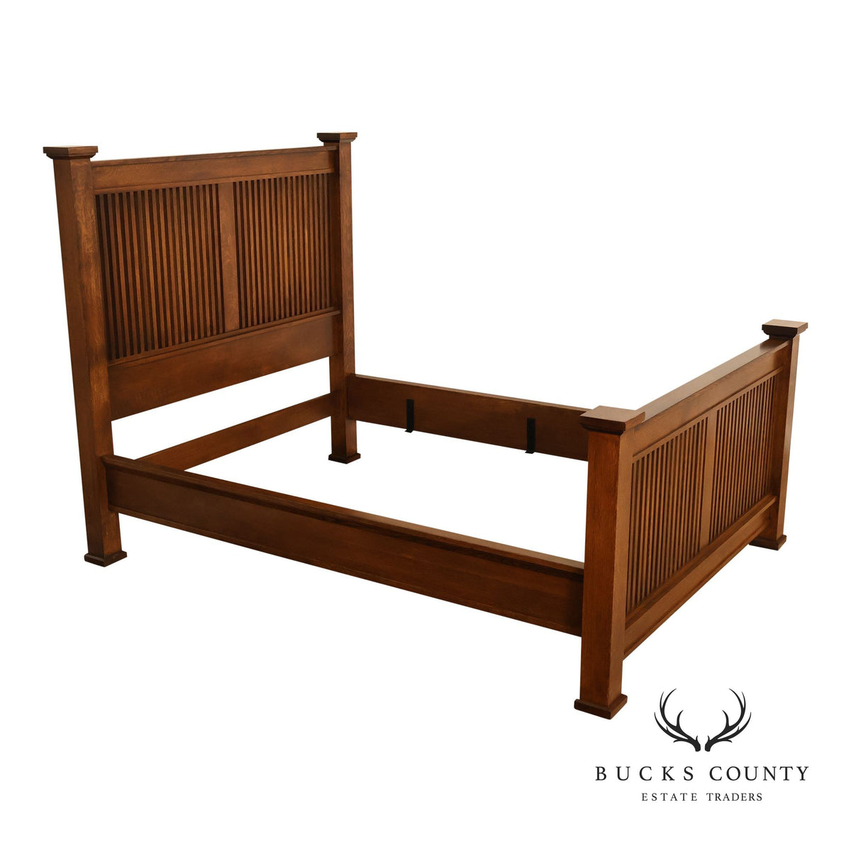 Stickley Mission Collection Queen Oak Prairie Bedframe