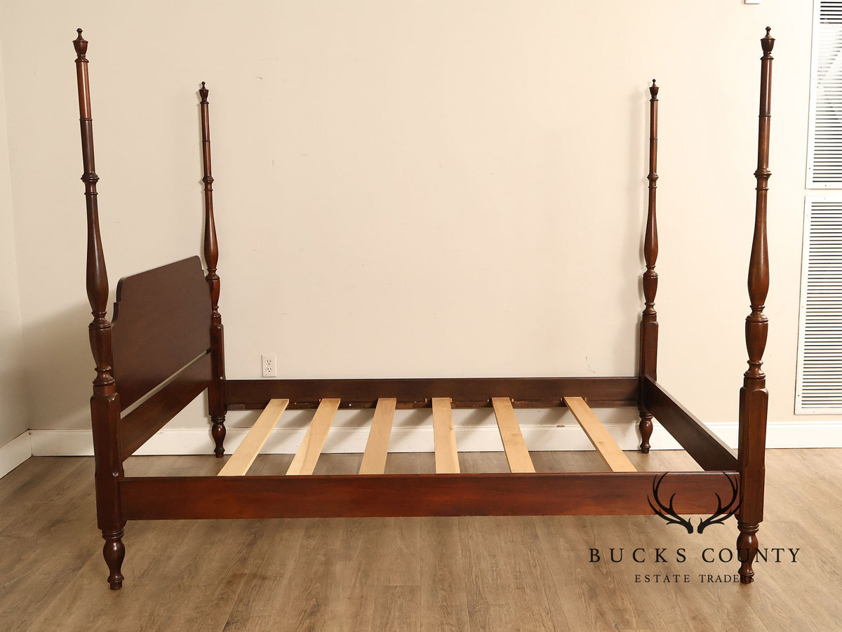 Henkel Harris Virginia Galleries Federal Style Mahogany Queen Poster Bed