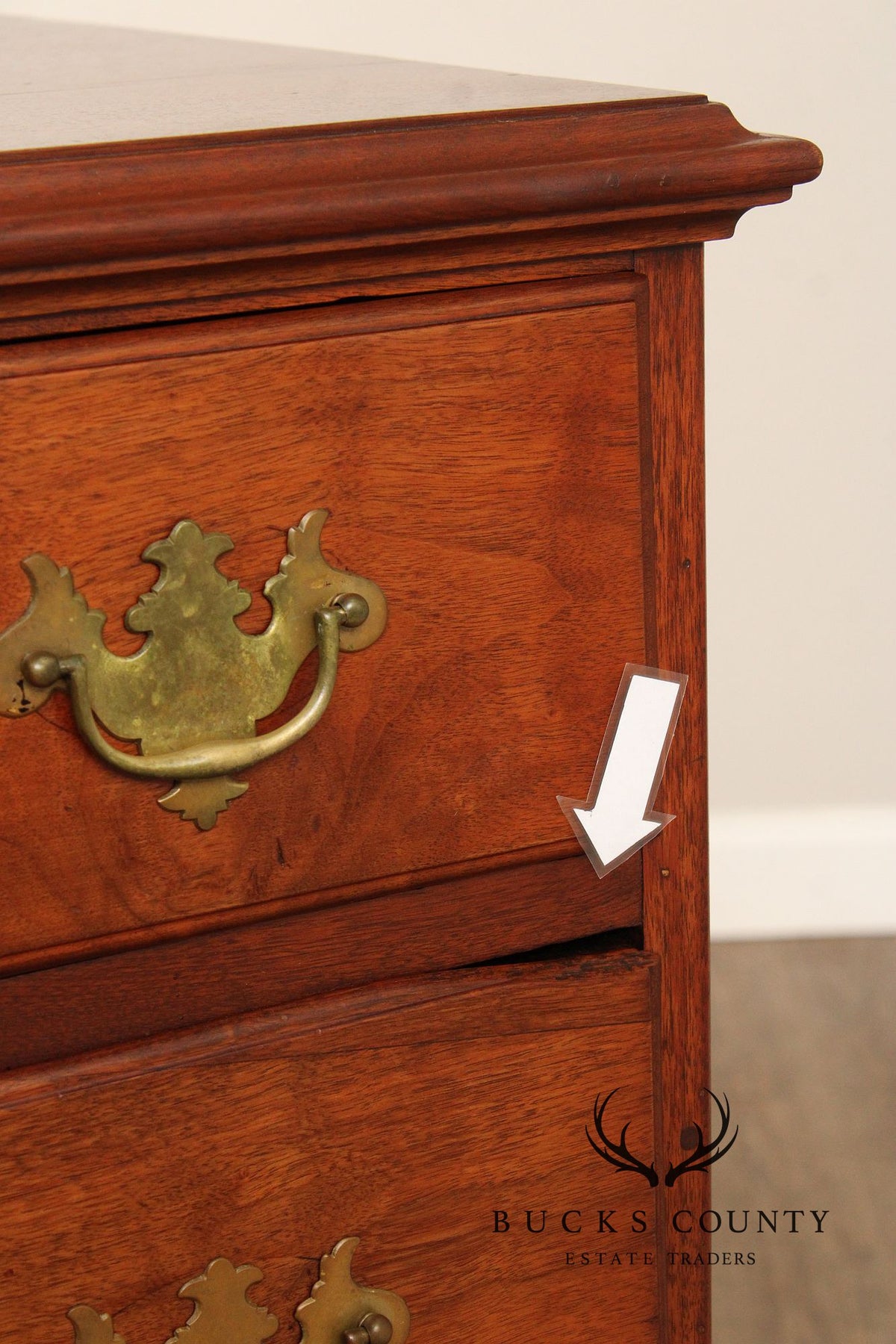 Antique Philadelphia Chippendale Walnut Chest of Drawers