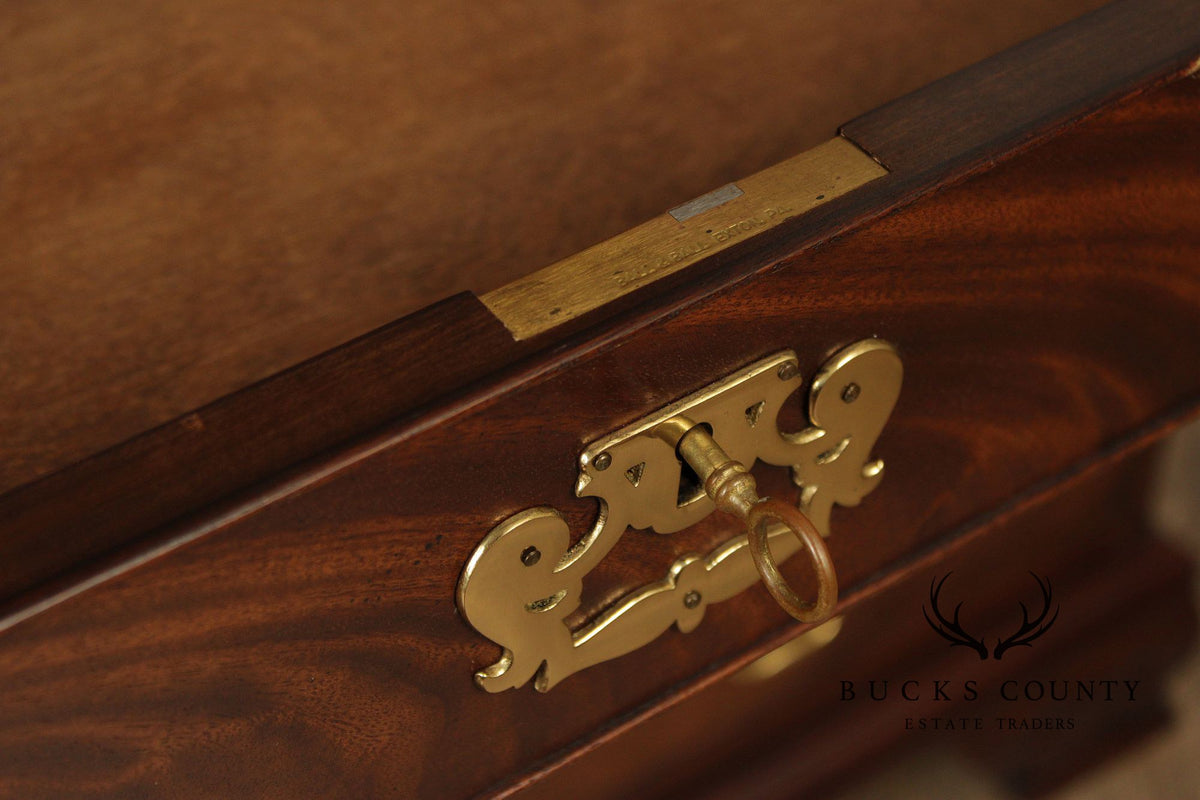 Baker Historic Charleston Collection Chippendale Style Mahogany Secretary Desk