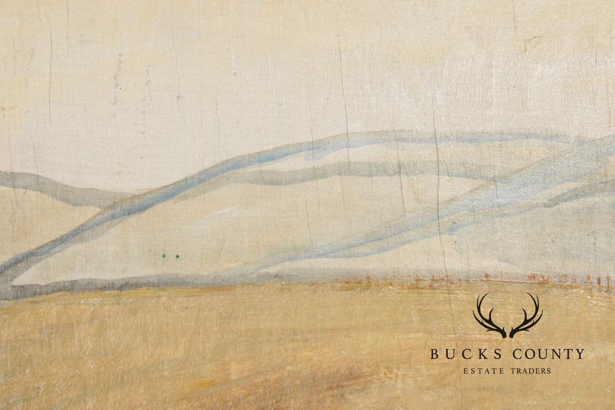 Elizabeth Grandin Oil on Board Landscape