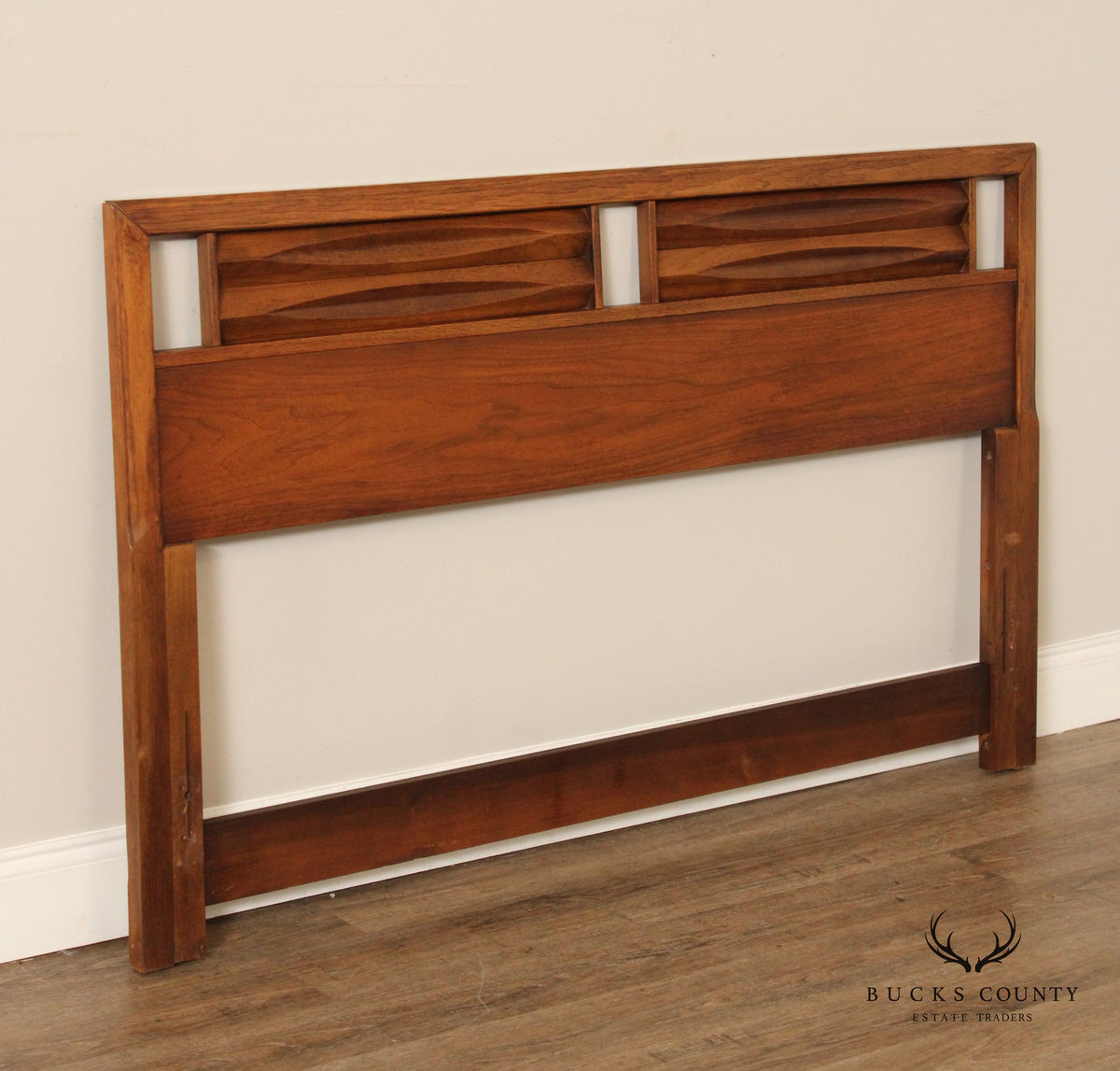 Mid Century Modern Walnut Queen Headboard