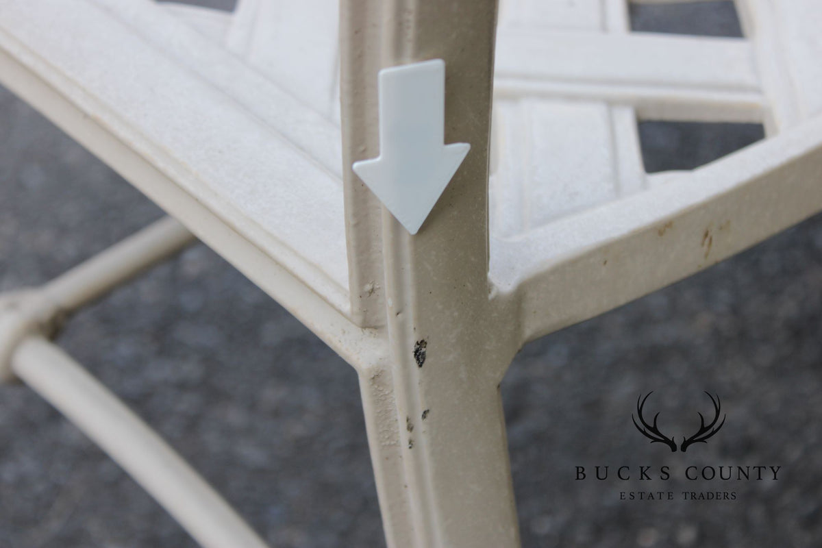 Frontgate Cast Aluminum Outdoor Garden Settee