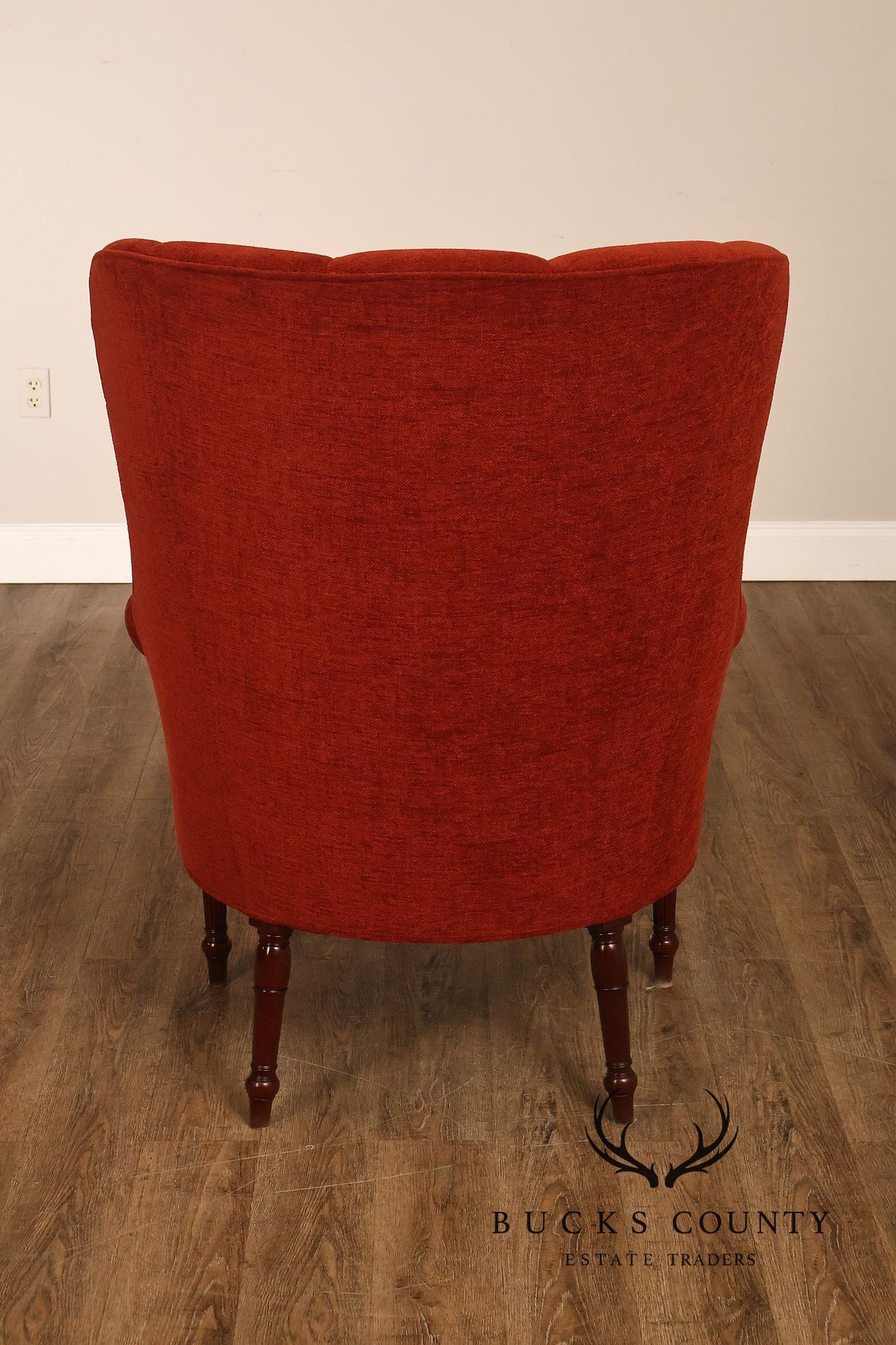 Kindel Grand Rapids Winterthur Collection Mahogany Wing Chair