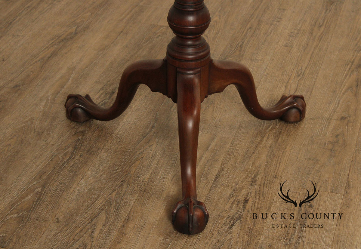 Kittinger Colonial Williamsburg Mahogany Tilt Top Tea Table