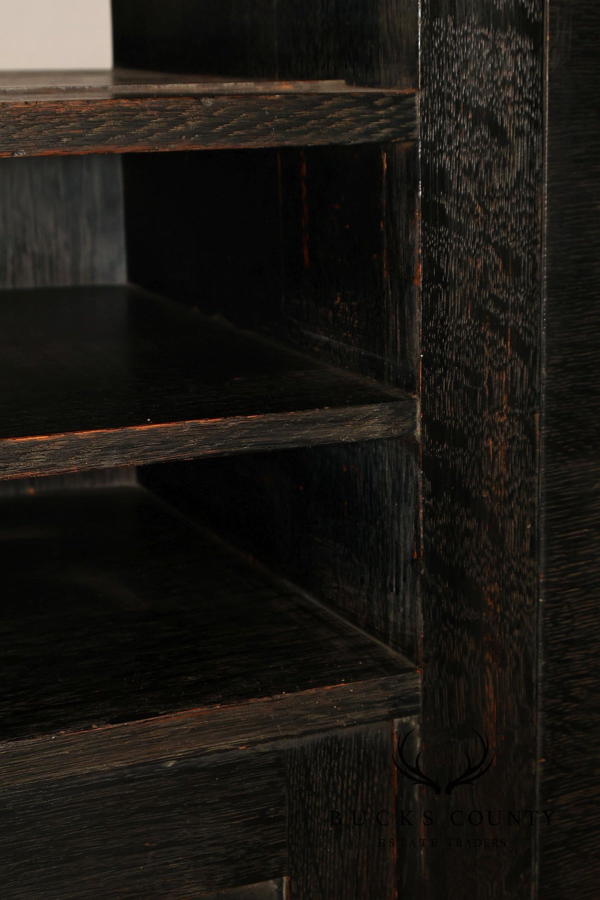 Antique Stickley Brothers Model 6508 Arts And Crafts Oak House Desk With Copper Trimmings
