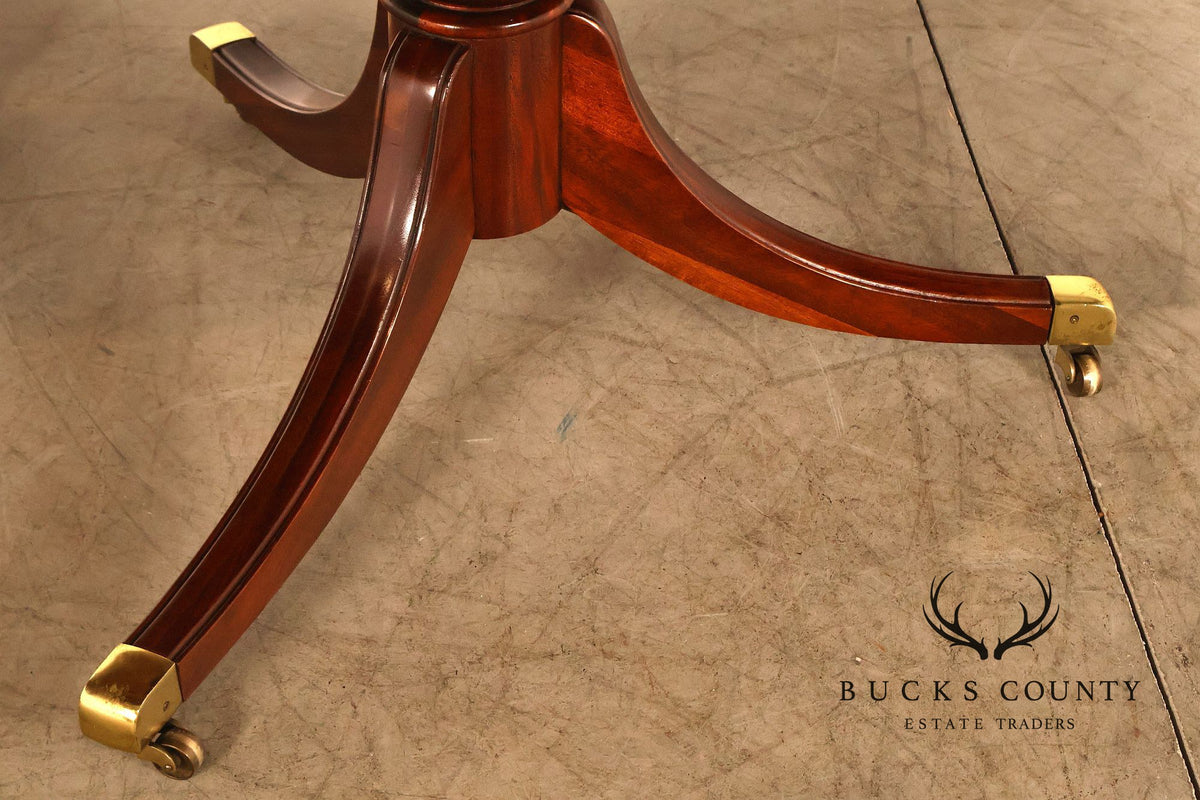Federal Style Mahogany Double Pedestal Dining Table