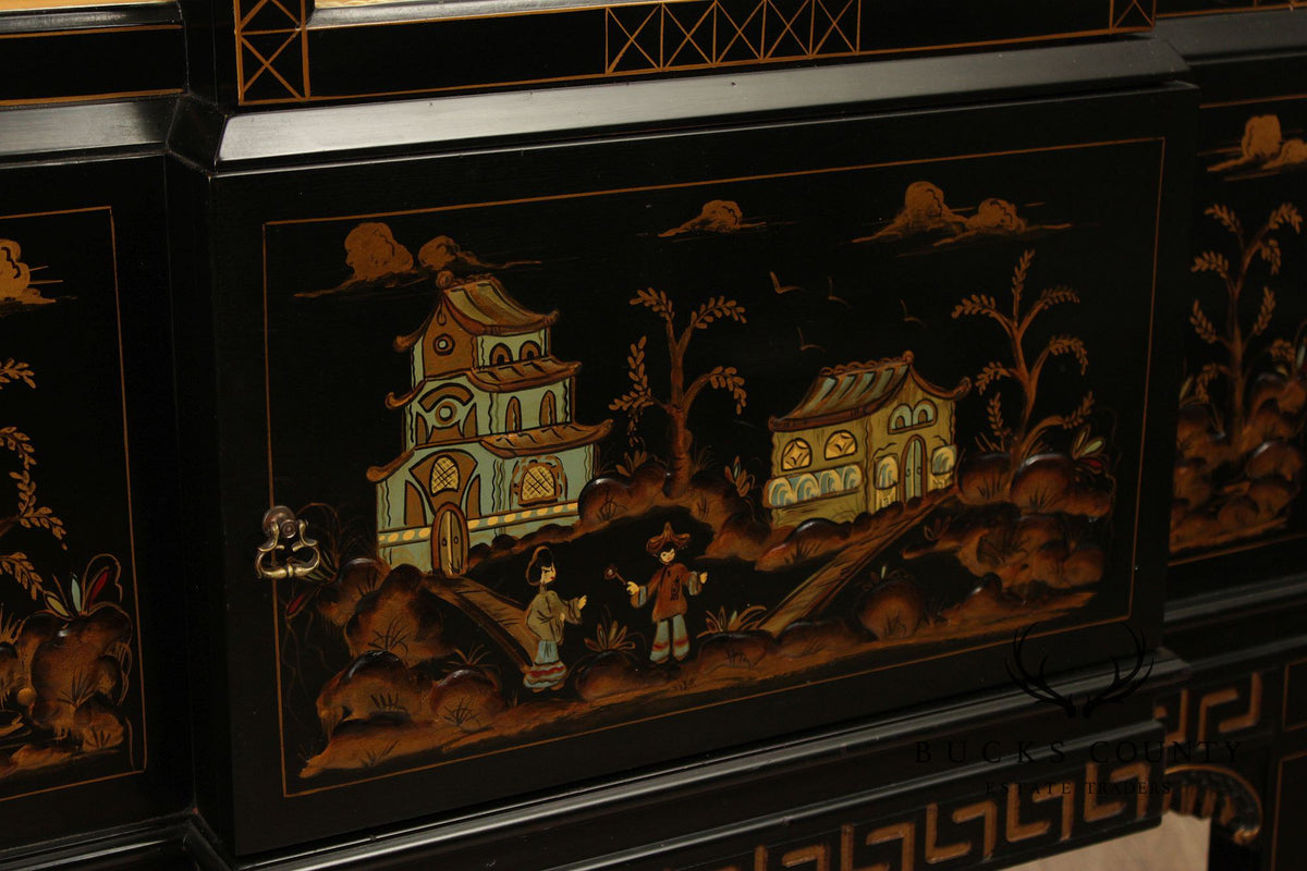 Chinoiserie Lacquered Display Cabinet