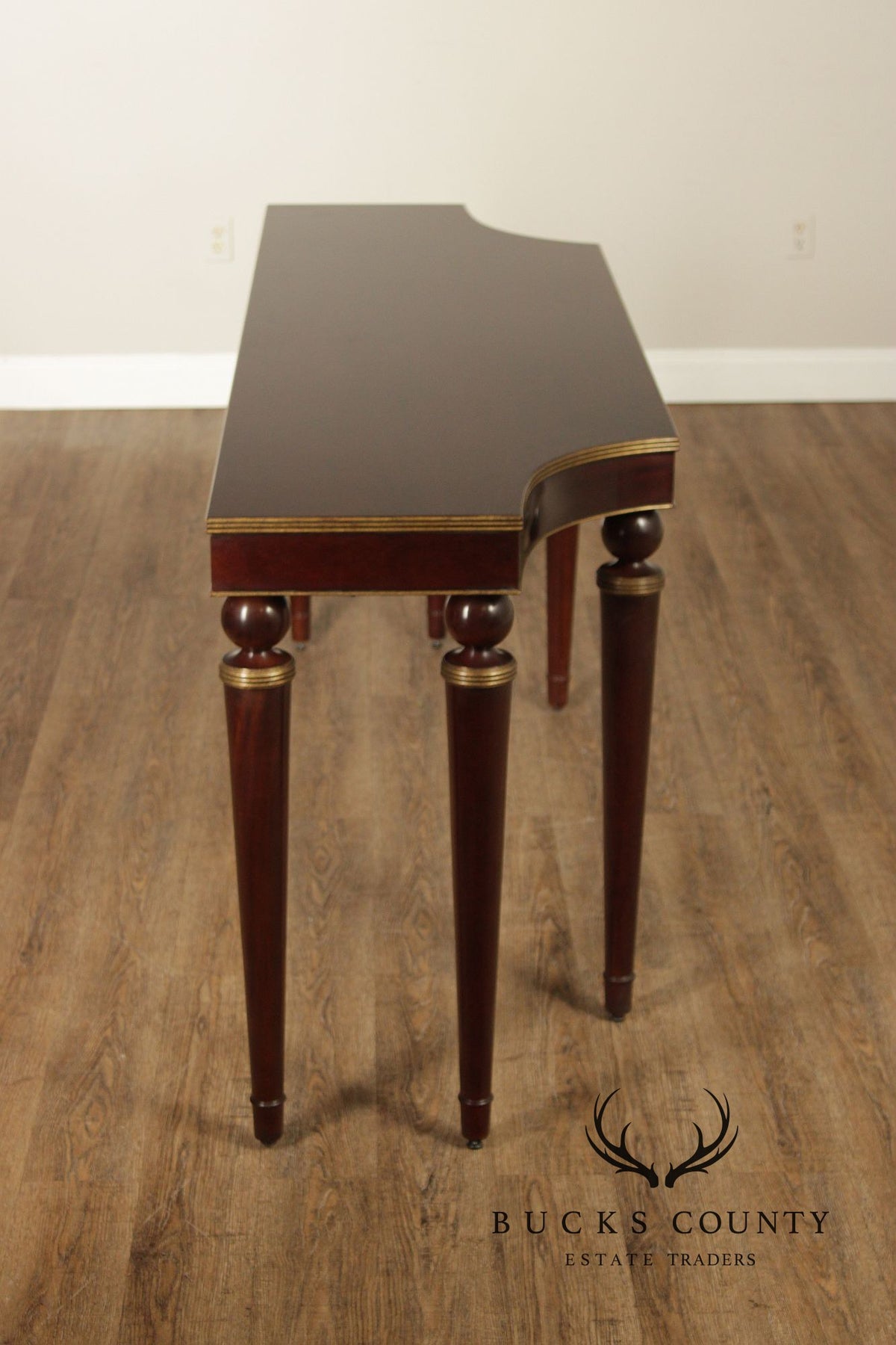 Barbara Barry For Baker Mahogany Long Console Table
