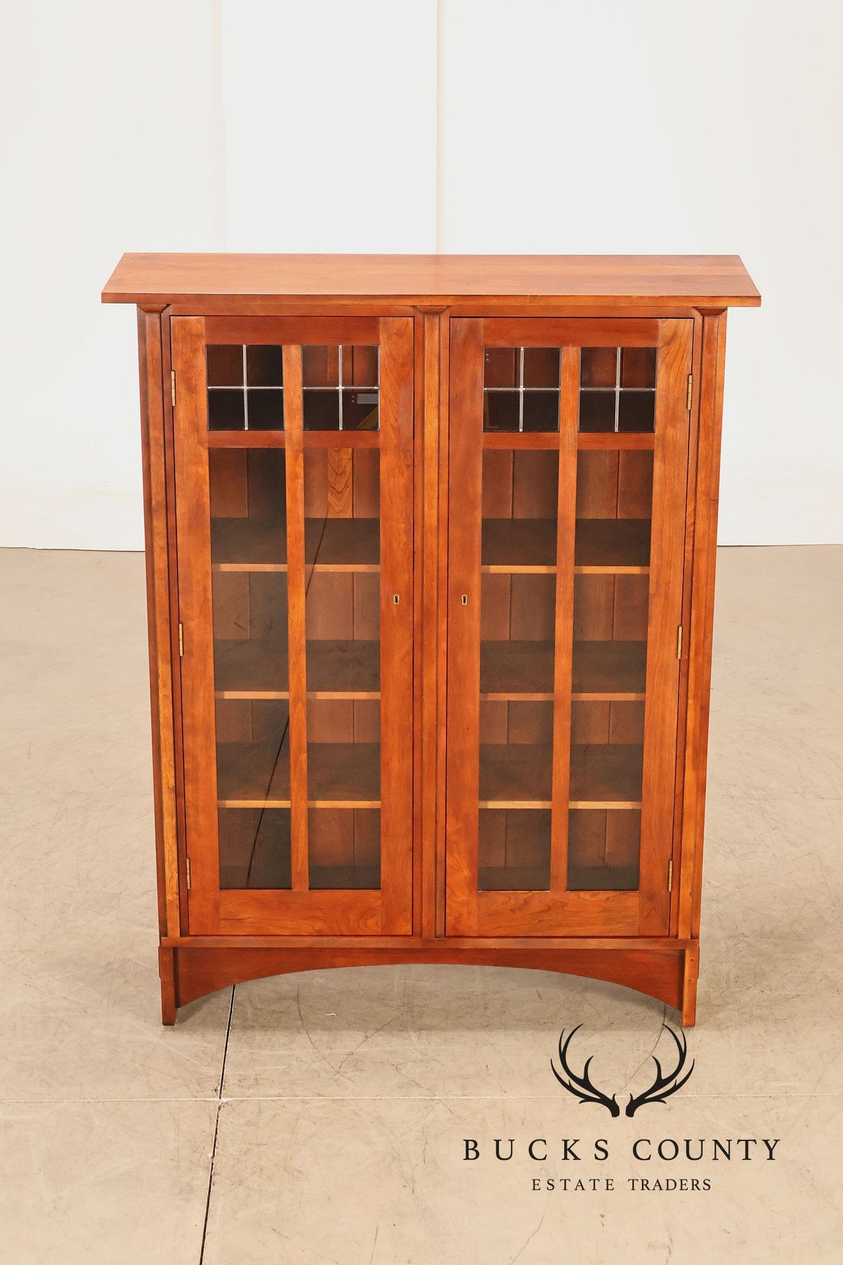 Stickley Mission Collection Harvey Ellis Cherry Bookcase