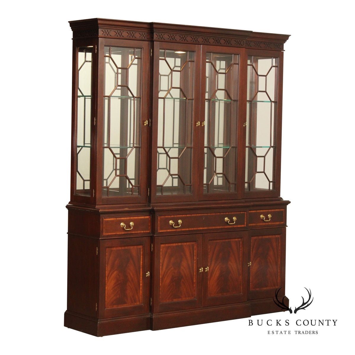 Stickley Classics Collection Inlaid Mahogany China Cabinet