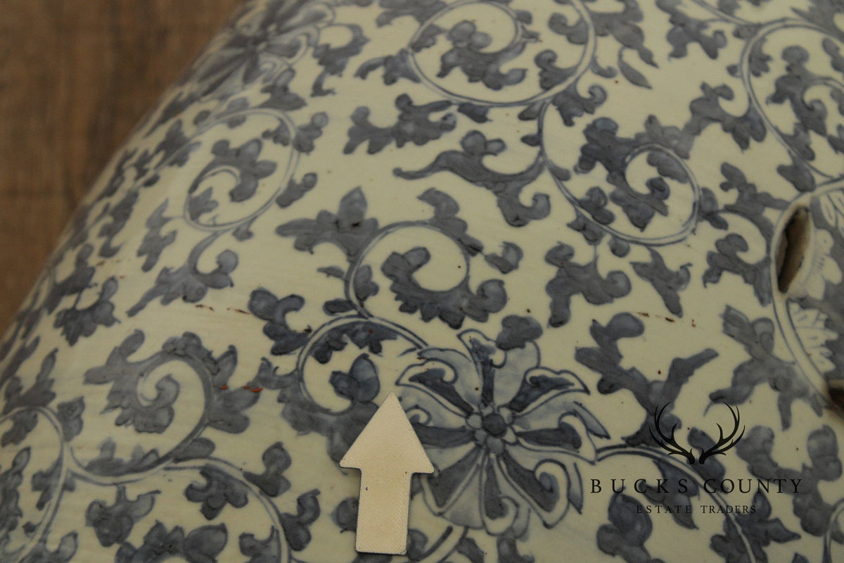 Chinese Blue and White Porcelain Garden Seat