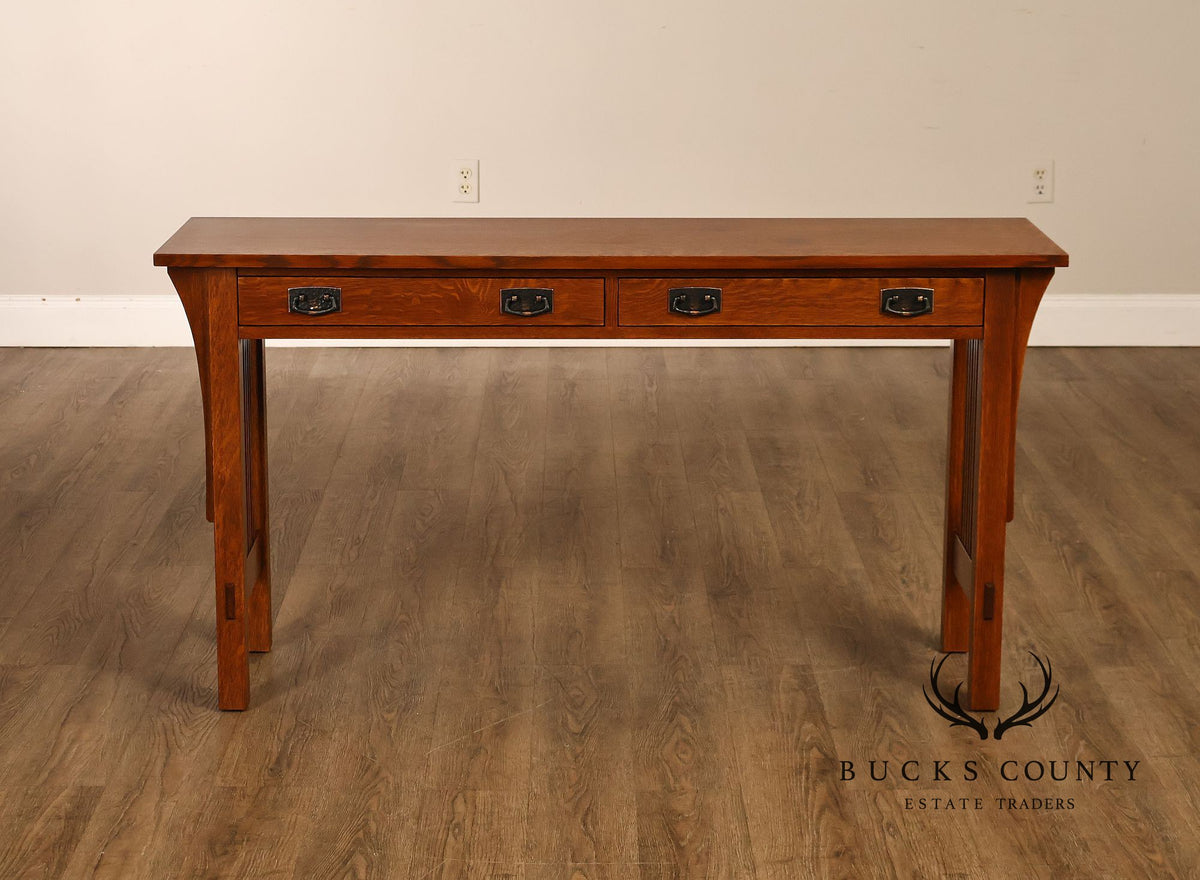 Stickley Mission Collection Oak Sofa Table