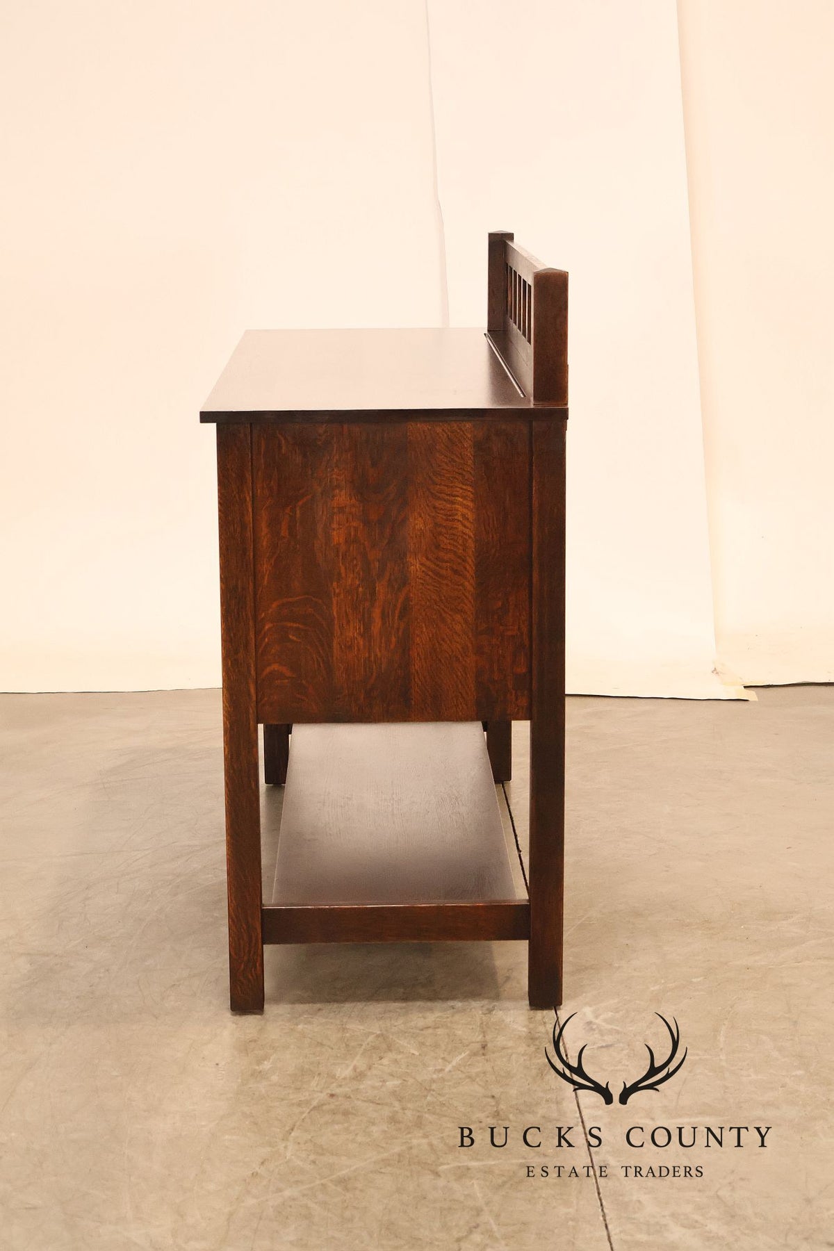 Stickley Mission Collection Oak Sideboard Server With Gallery Back
