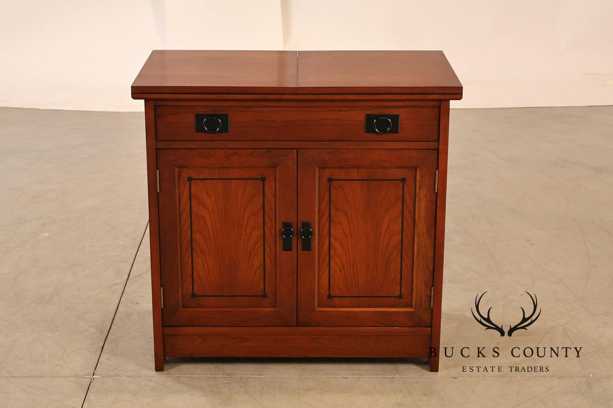 Stickley 21st Century Collection Cherry Mobile Server