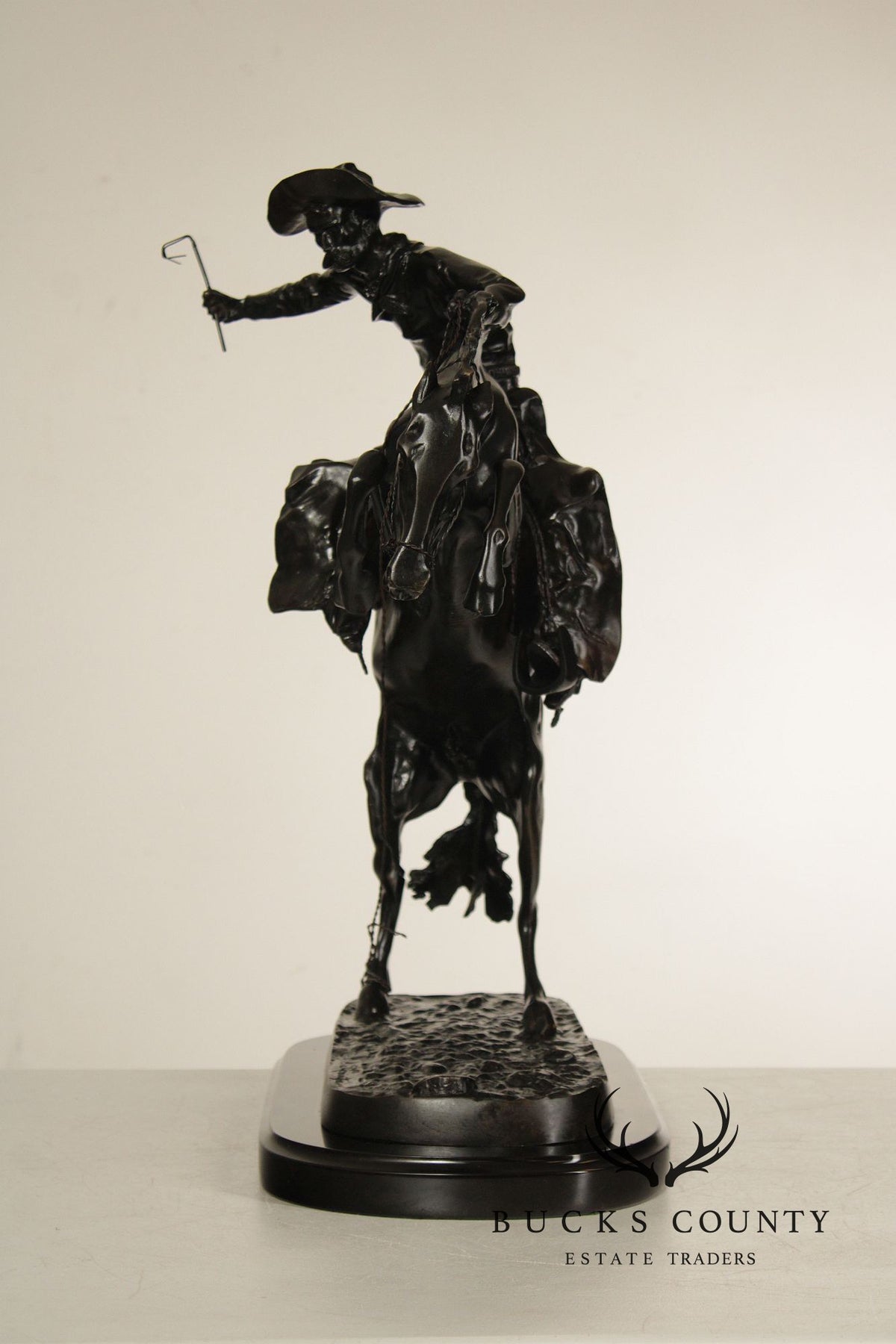 Frederic Remington Bronze Statue, 'Bronco Buster'