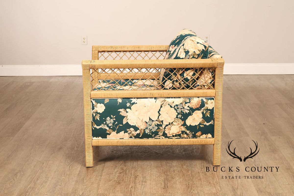 Lexington Henry Link  Furniture Wicker Upholstered Lounge Chair