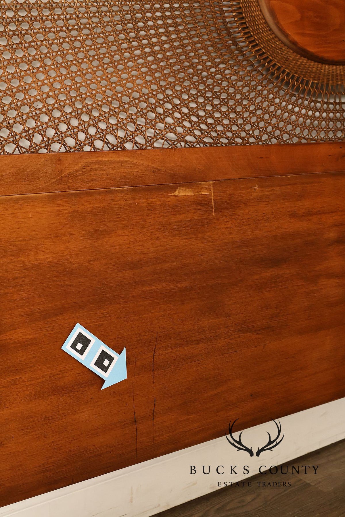 Medea 'Raggio Di Sole' Caned Queen Headboard