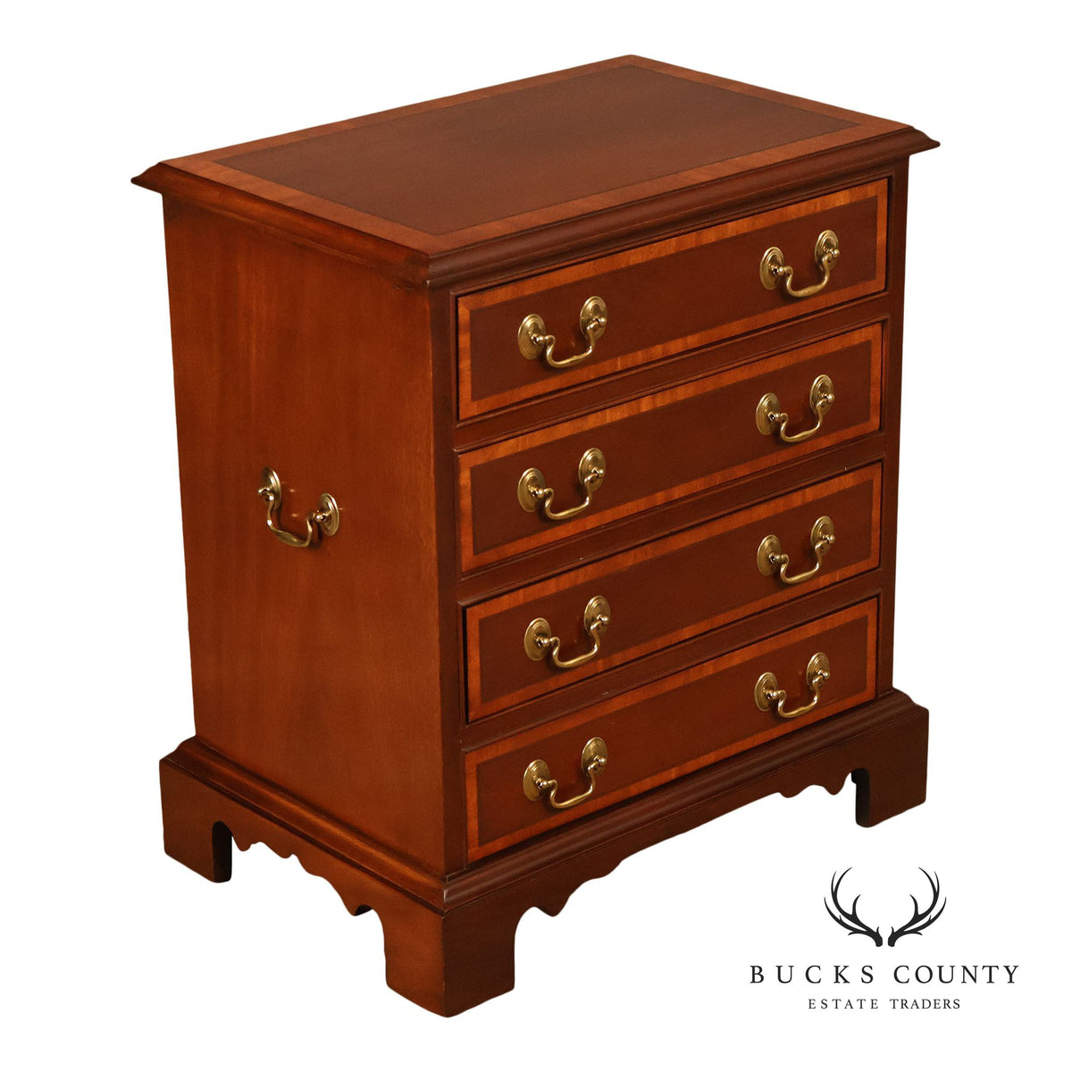 Pennsylvania House Banded Mahogany Bedside Chest
