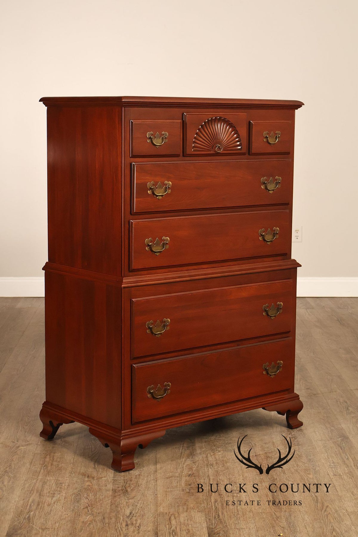 Kling Furniture Co. Traditional Cherry Highboy Chest Of Drawers