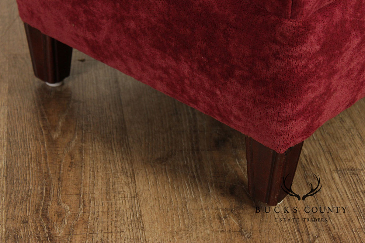 Vintage Upholstered Ottoman