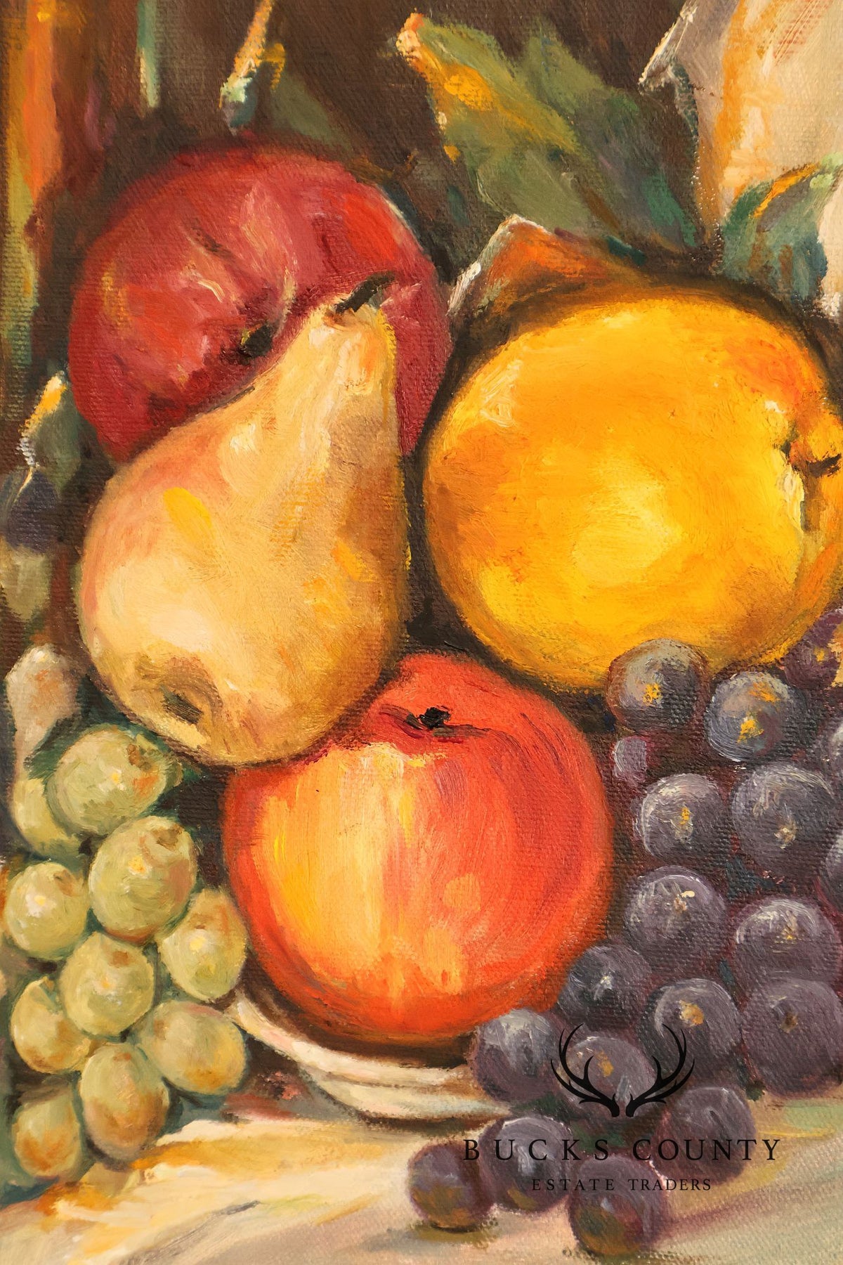 Artist Signed Mid Century Still-Life of Fruit