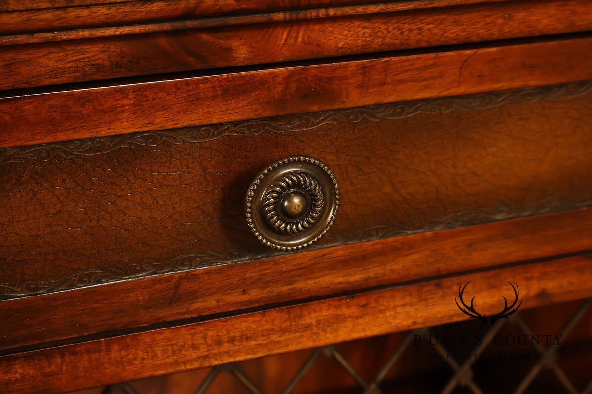 John-Richard Regency Style Leather Top Server Cabinet