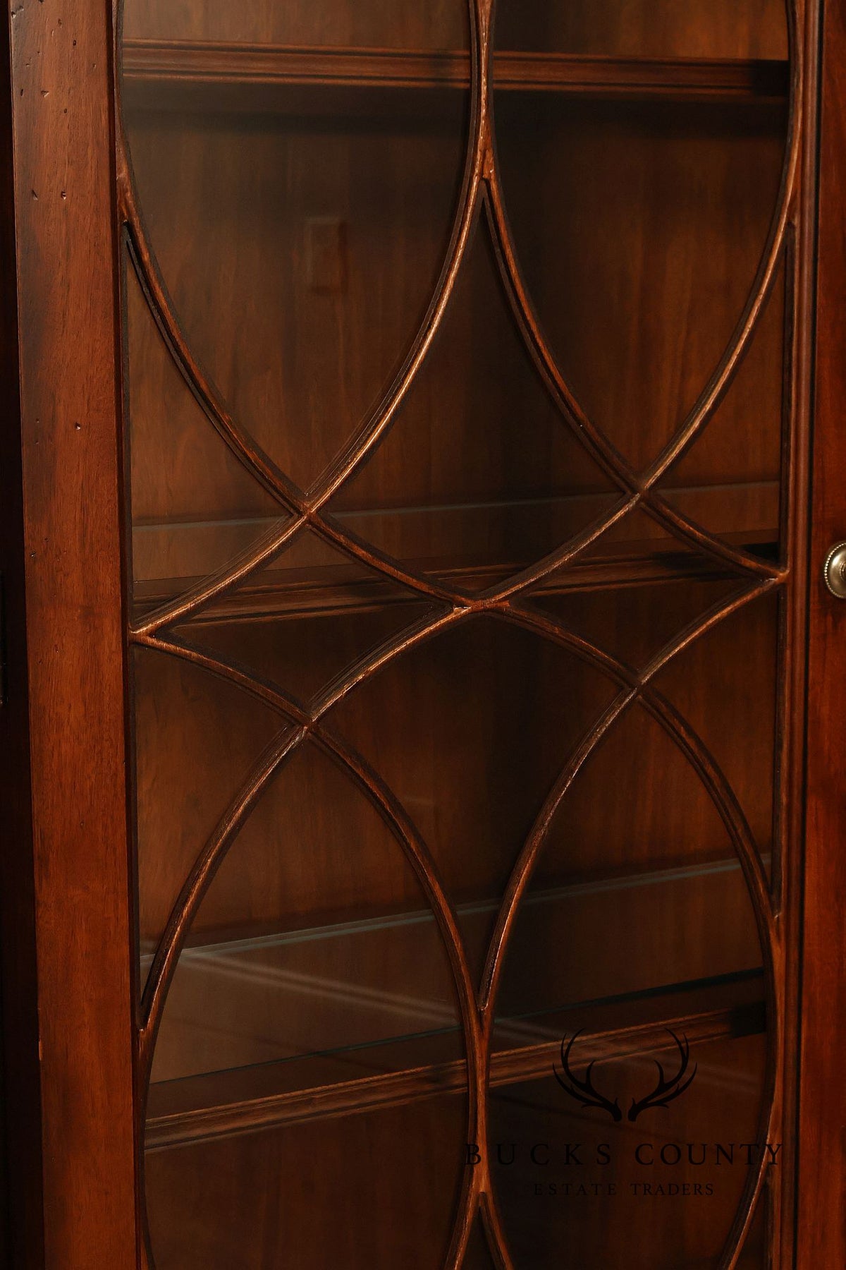 Ethan Allen Newport Collection Mahogany China Cabinet