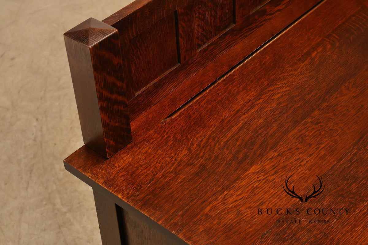 Stickley Mission Collection Oak Sideboard Server With Gallery Back