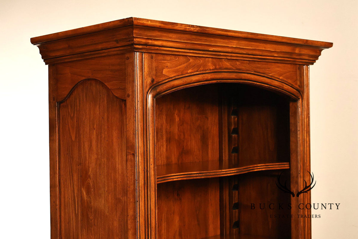 Guy Chaddock Furniture Pair Of Tall Open Bookcases With Two Door Cabinets