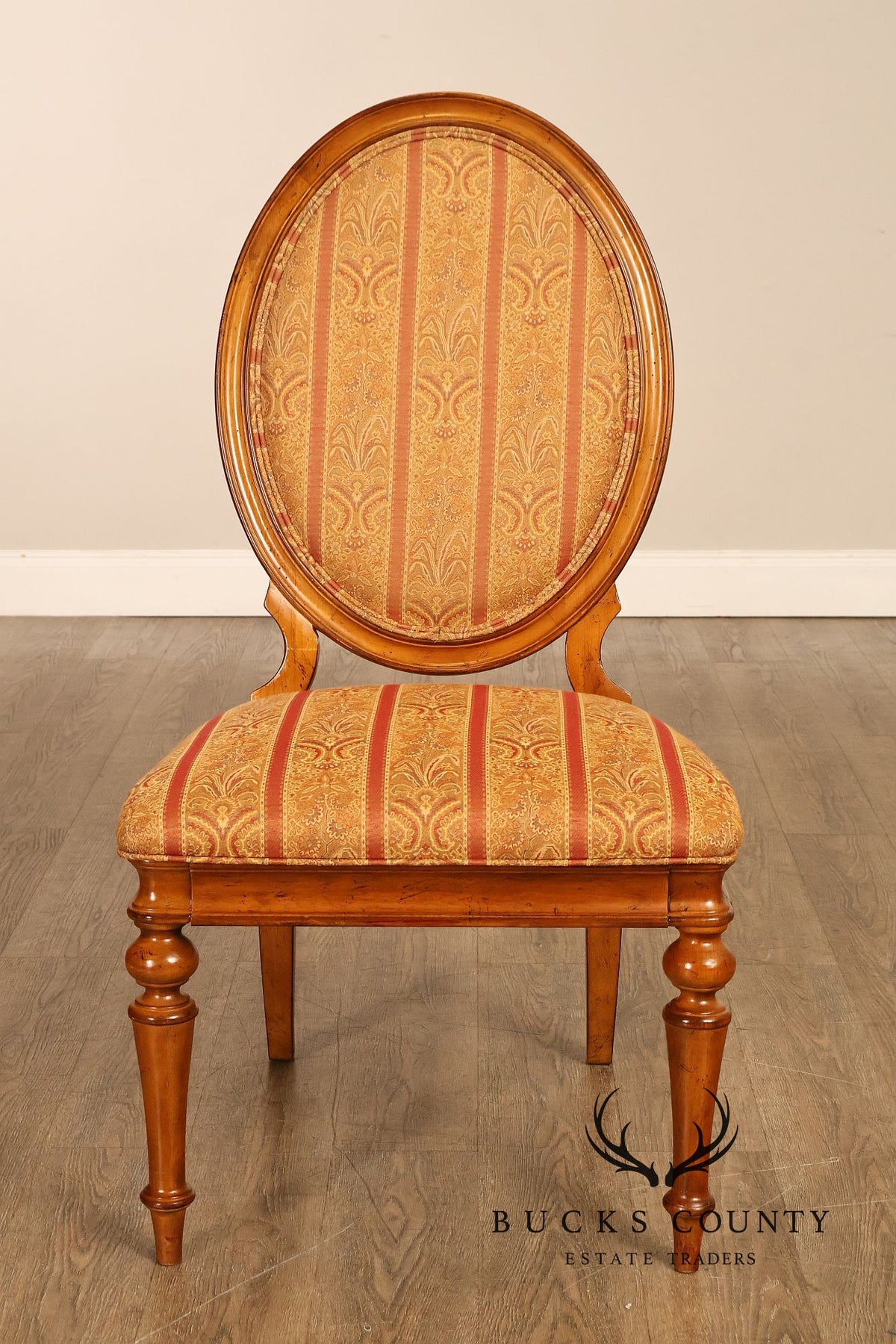 Thomasville Set Of Five Louis XVI Style Oval Back Dining Chairs