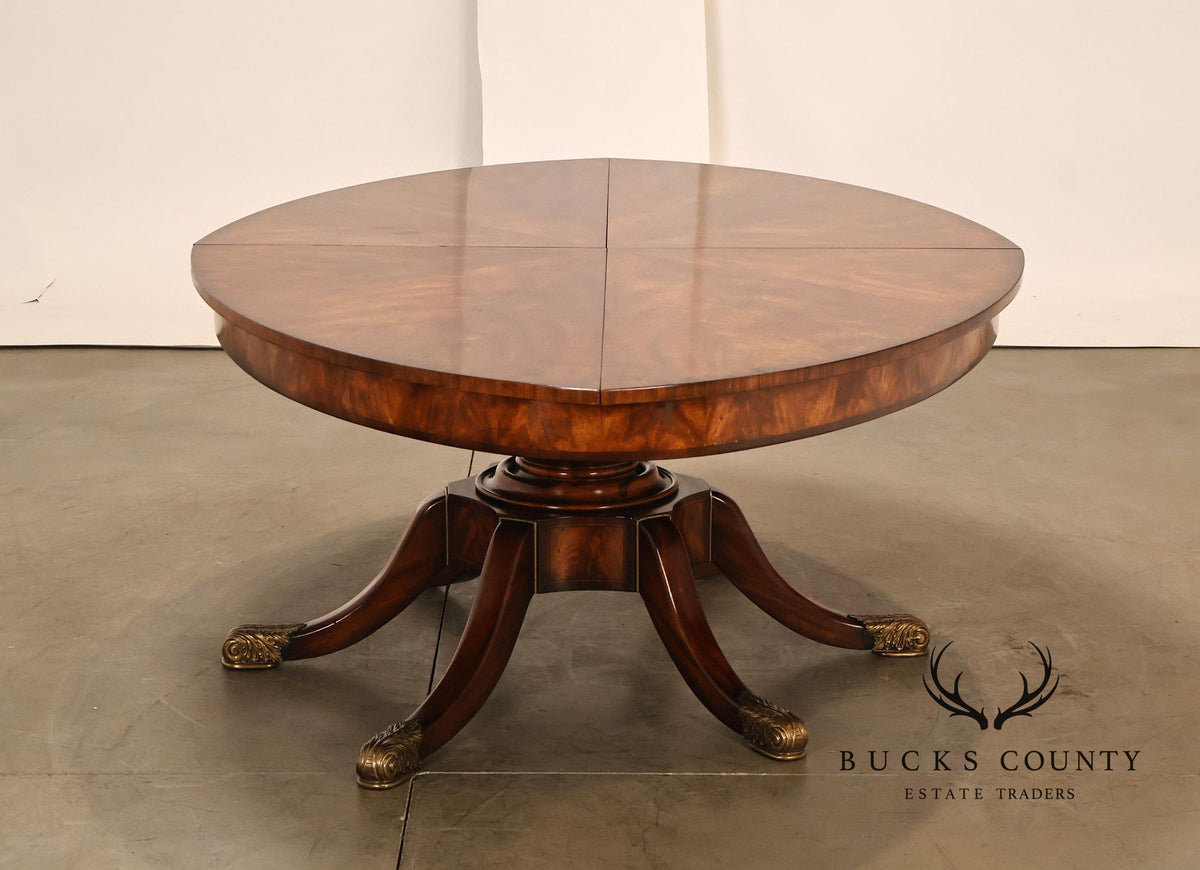 Theodore Alexander Althorp Living History Flame Mahogany Oval Expansion Dining Table