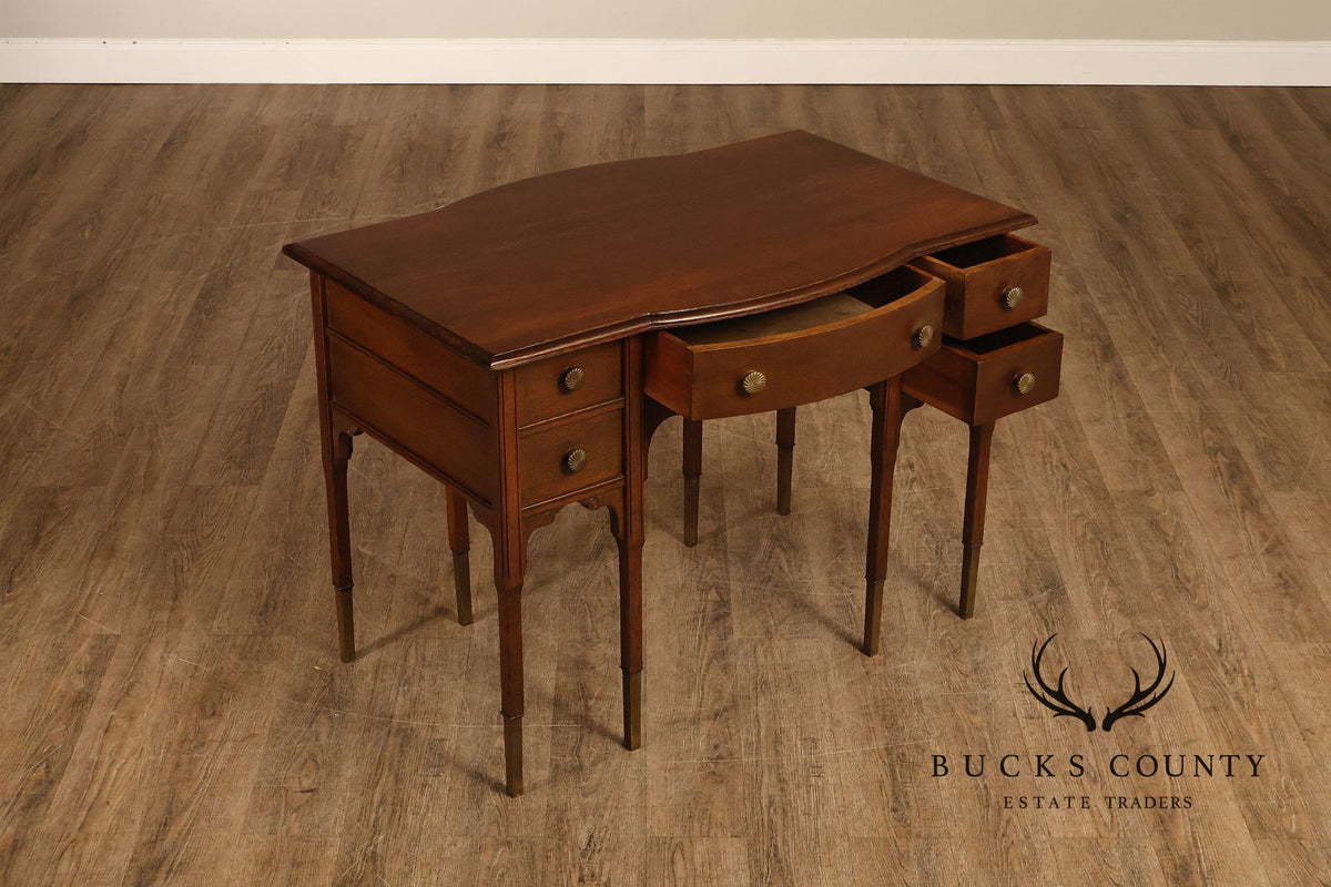 Antique Victorian Oak Partner's Writing Desk