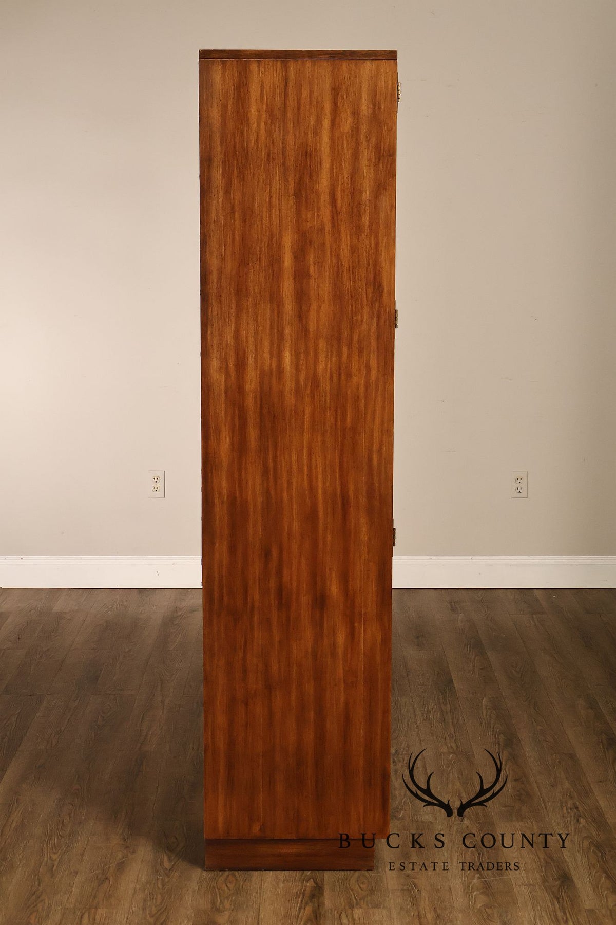 Vintage Campaign Style Wardrobe Armoire Cabinet
