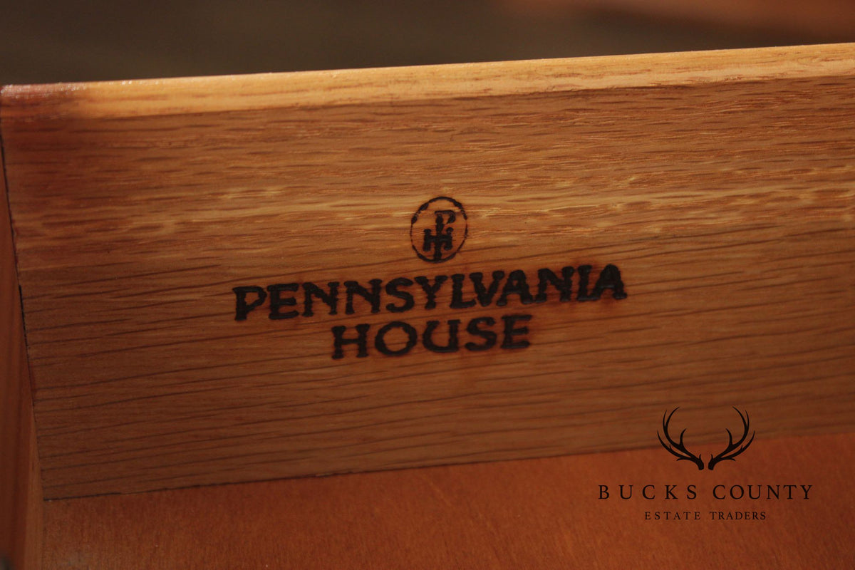 Pennsylvania House Chippendale Style Cherry Chest on Chest