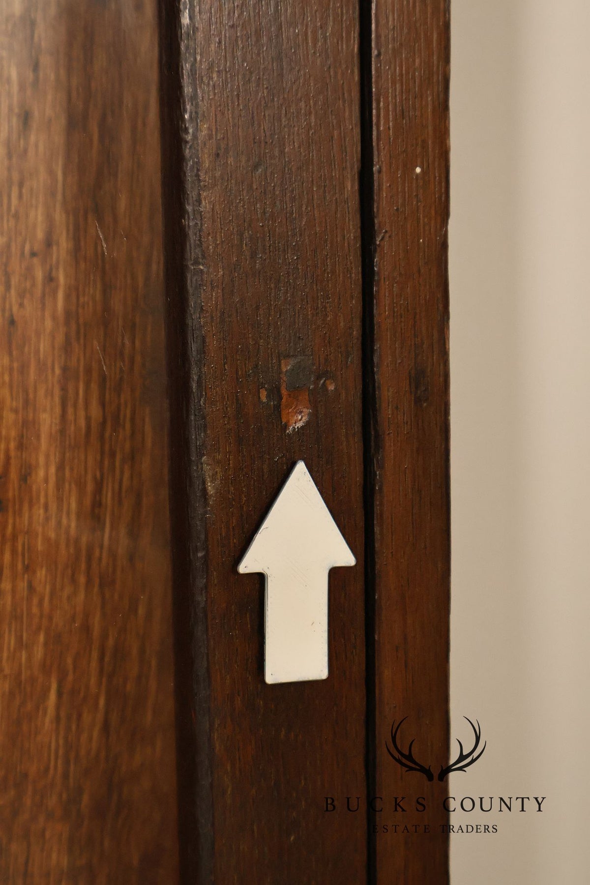Antique Oak Shadowbox Display Case