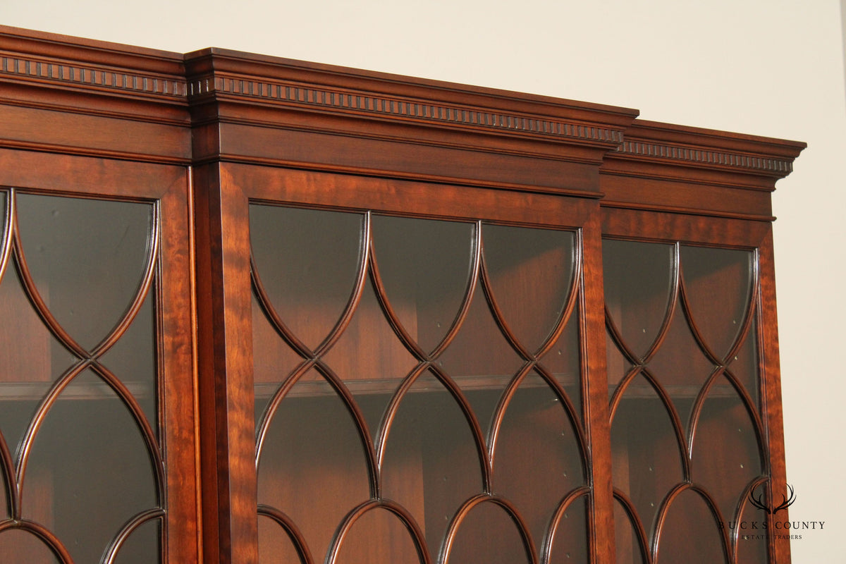 Charak Georgian Style Mahogany Hand Crafted Breakfront