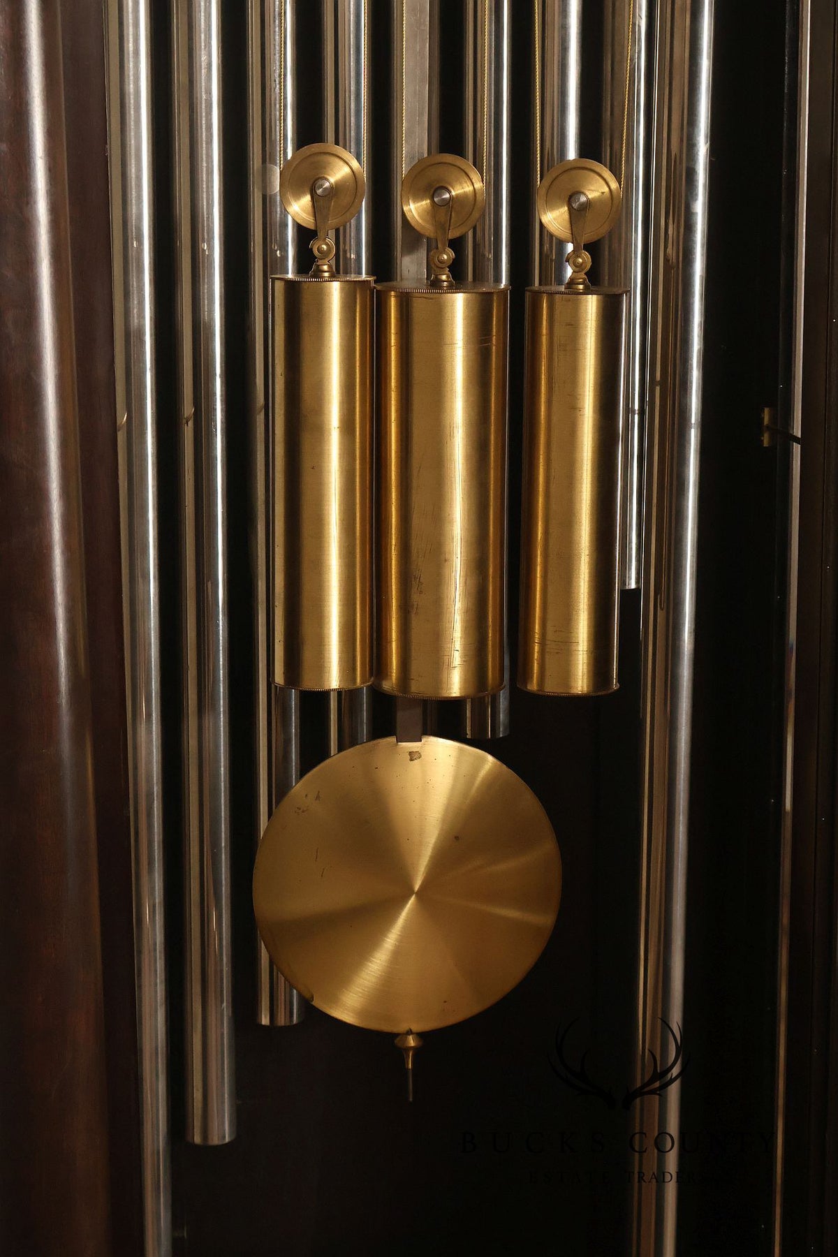 Herschede 1925 “Swan” Nine-Tube Mahogany Hall Clock