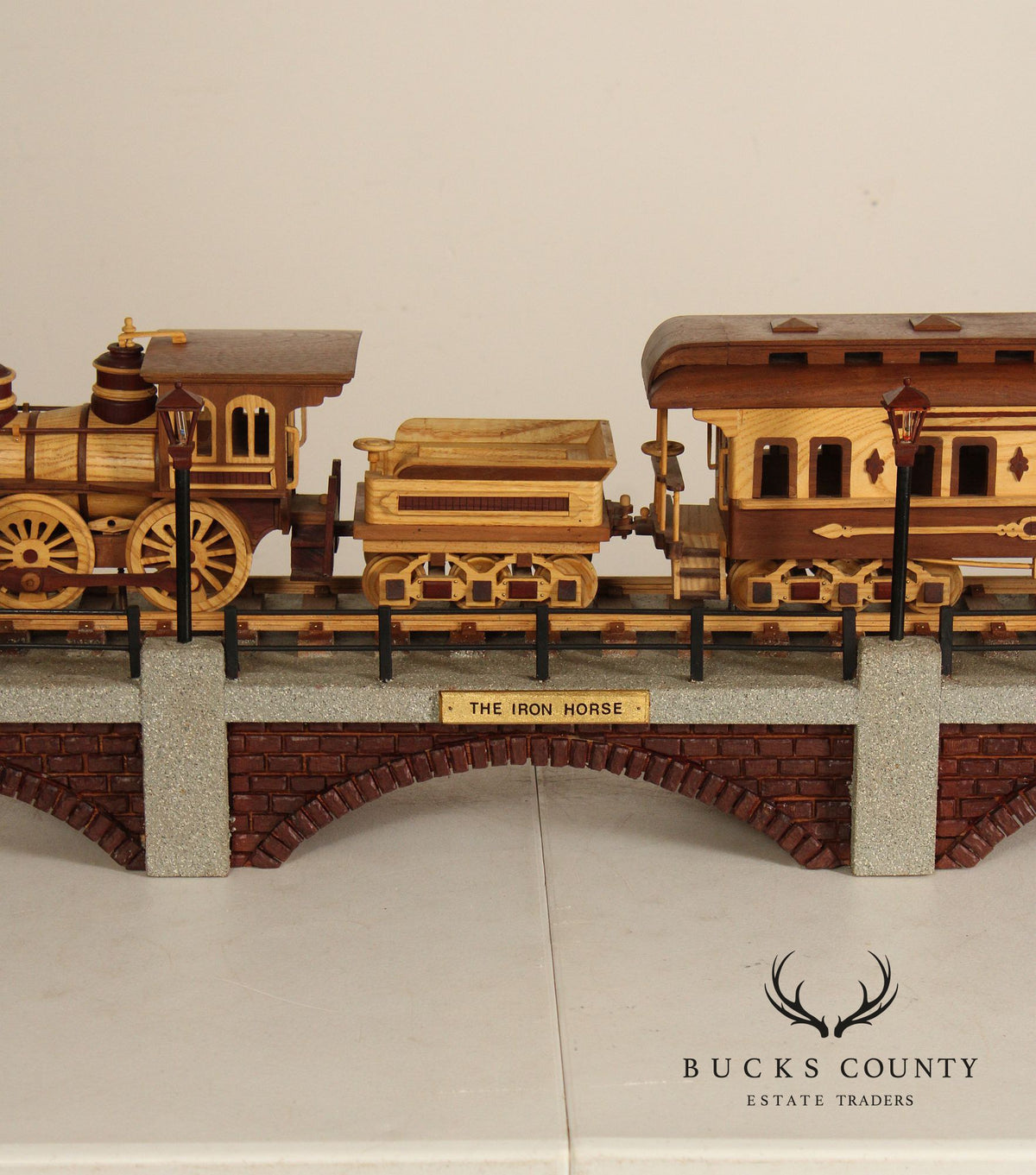 Philip Jacoby Carved Wood Model Train