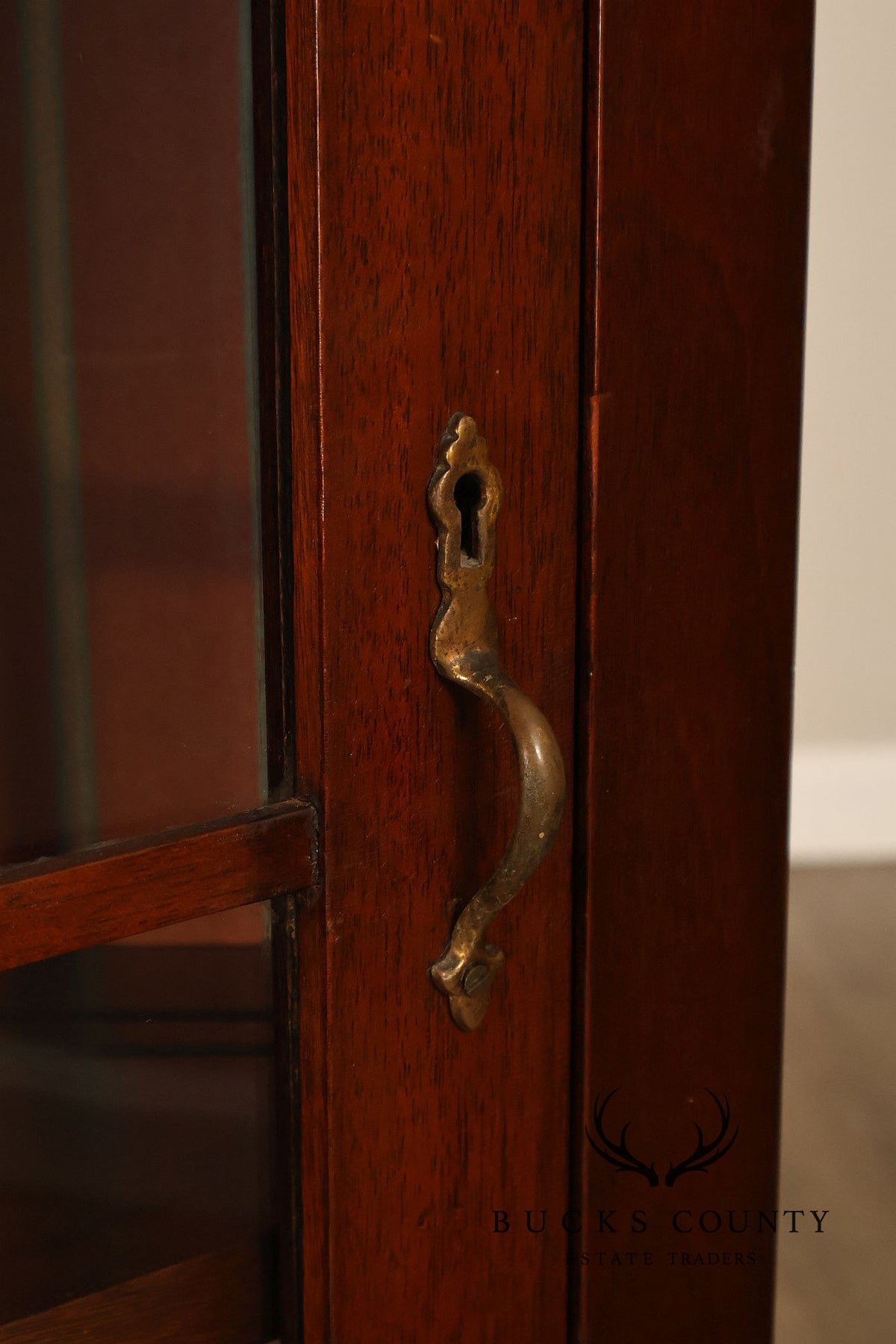Renaissance Revival Carved Mahogany Corner Bookcase