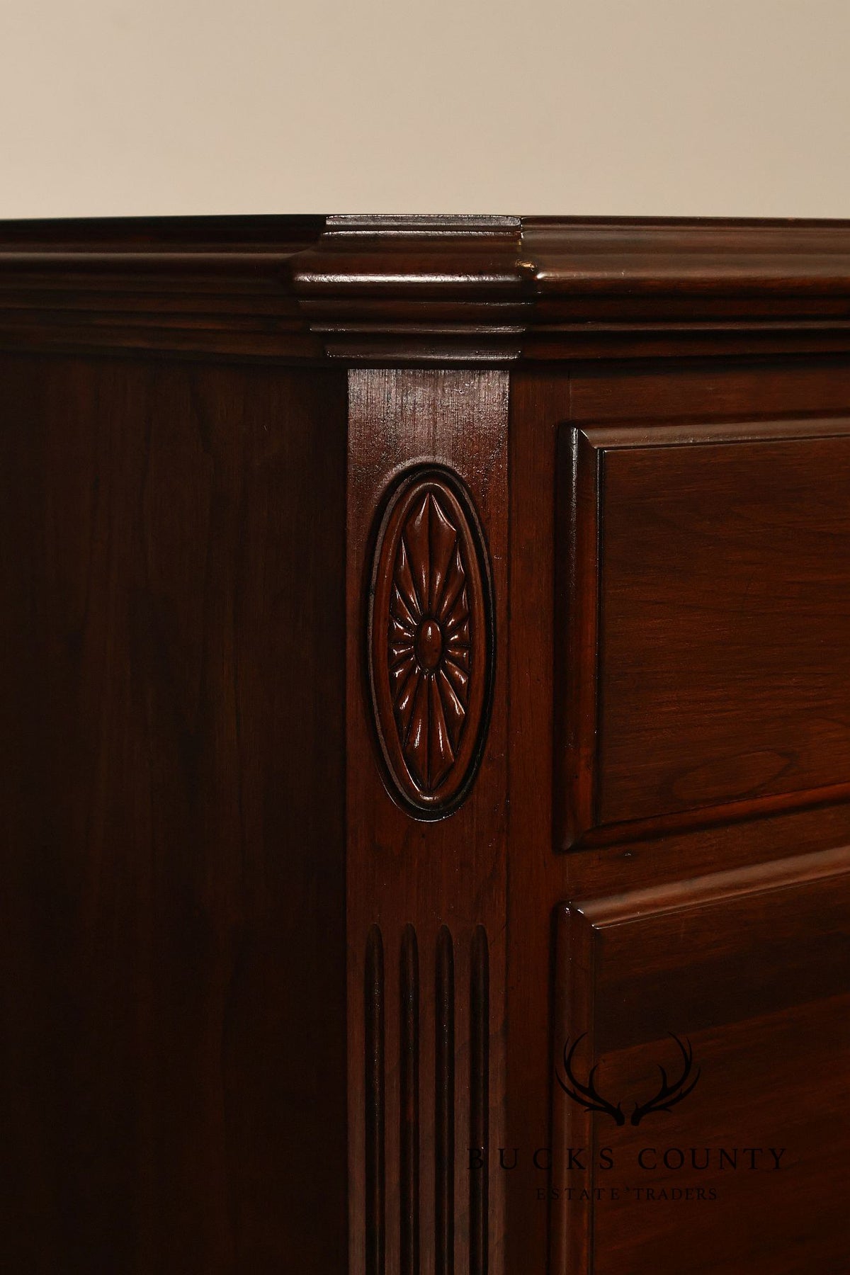 Ethan Allen 'Georgian Court' Cherry Long Dresser