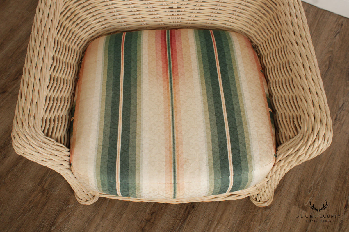 Ficks Reed Mid Vintage Pair of Wicker Lounge Chairs