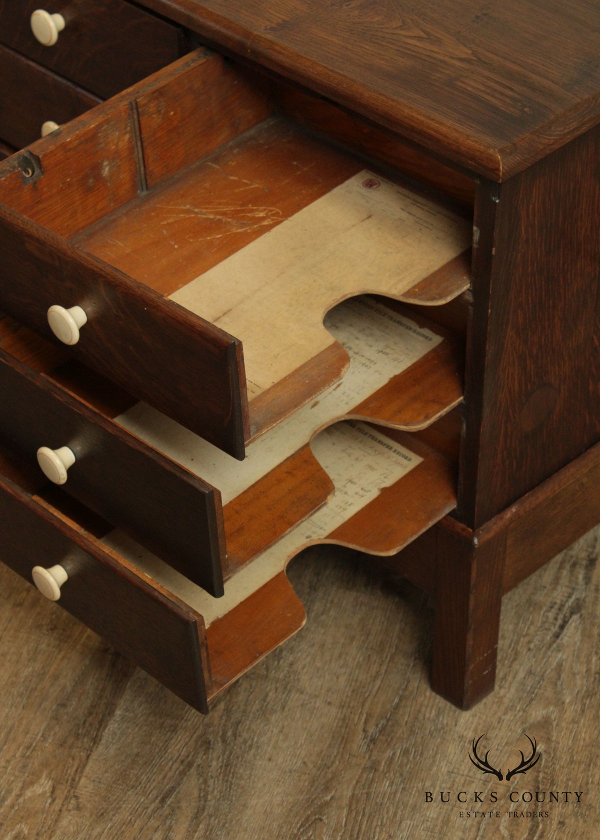 Wabash Cabinet Co. Antique 9 Drawer Letter File